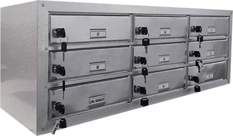 CAIXAS DE CORREIO PARA CONDOMINIO EM ACO MODELO 5002FC-costa