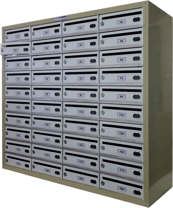 Caixas de correio para condominio em aco c-pintura Modelo 9002V​2